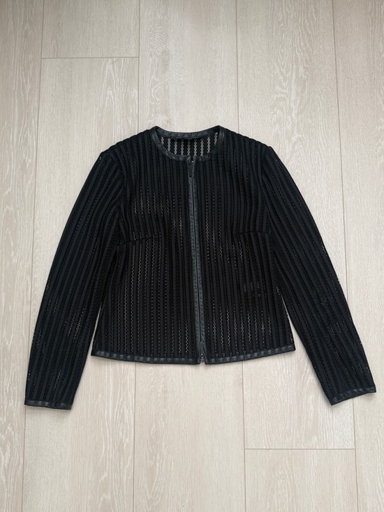 Ralph Lauren Jackets & Blazers - Ralph Lauren Black Label Black Perforated Zip Jacket